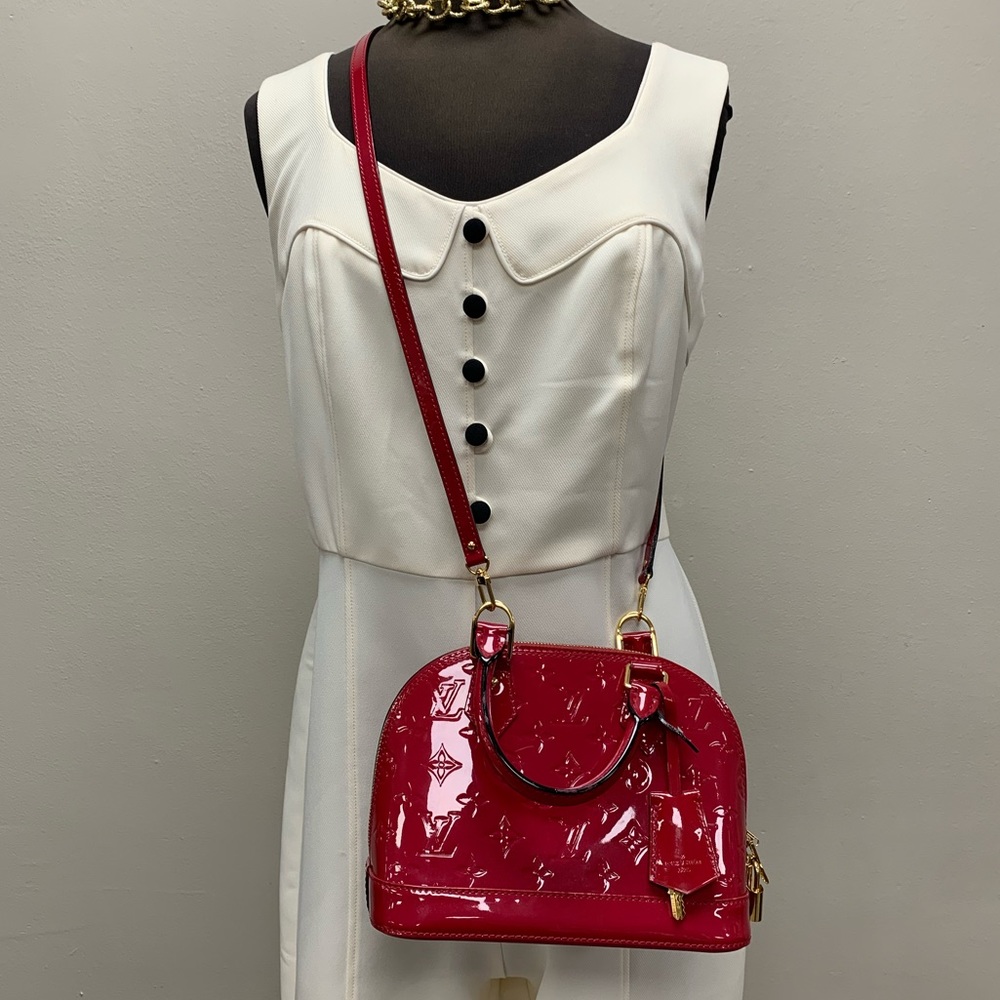 Louis Vuitton, Alma BB, Raspberry - Picture 2 of 11